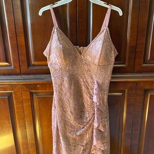 Blush colored women’s dress